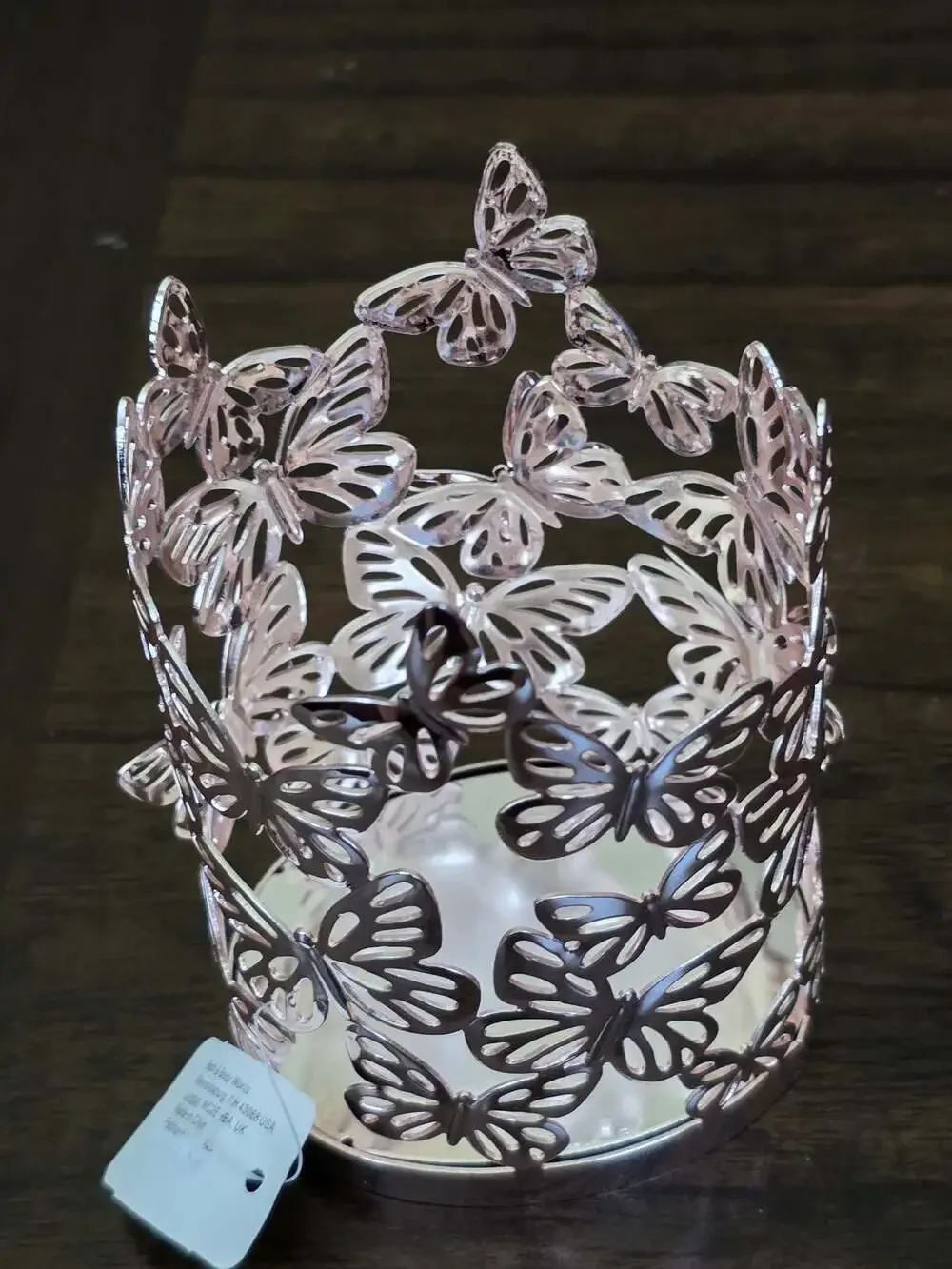 NWT Bath & Body Works Rose Gold Butterfly Holder Sleeve